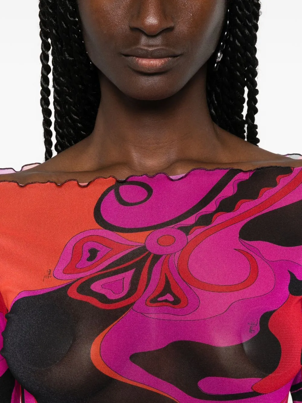 Printed Long Dress sold by Wanan Luxury product image thumbnail 2