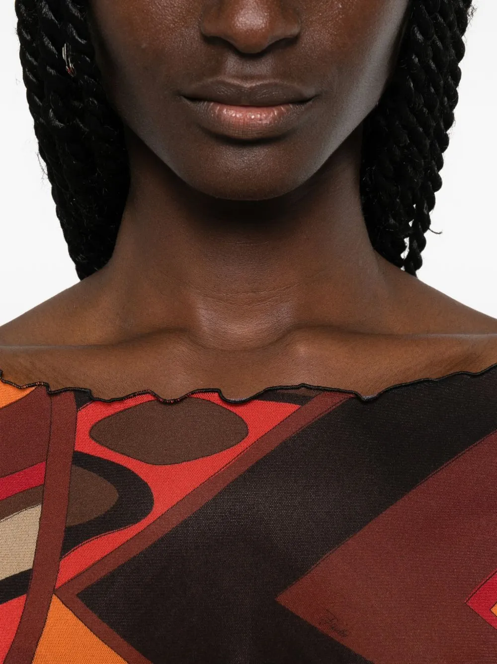 Printed Tulle T-Shirt sold by Wanan Luxury product image thumbnail 2