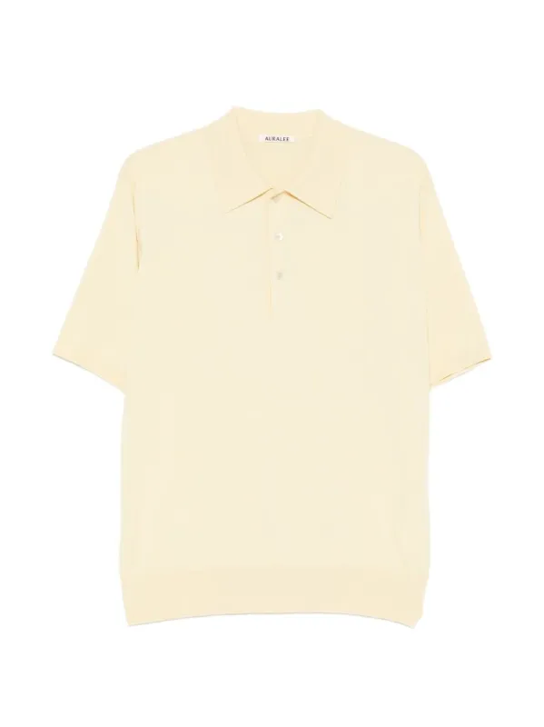 Cotton Polo Shirt made by Auralee