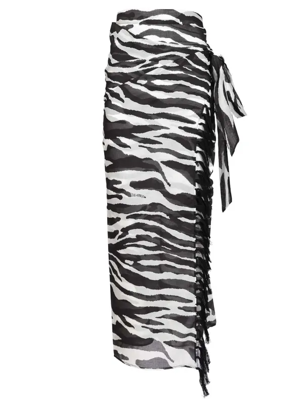 Animal Print Pareo Skirts Animalier made by The Attico