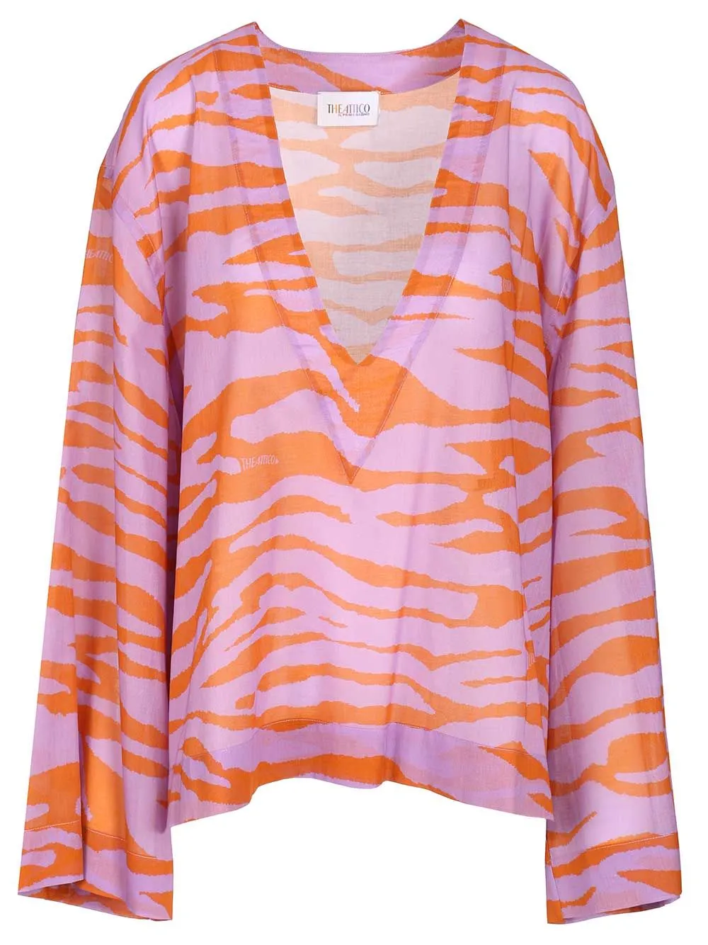 Animal Print Blouse Tops Multicolor sold by Wanan Luxury