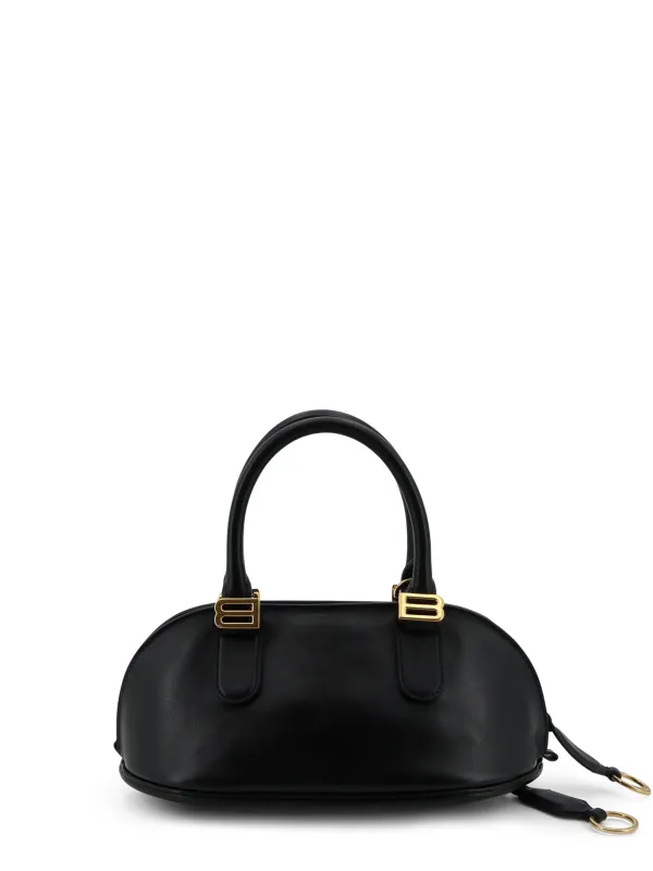 Bowling Bolero Leather Handbag made by Balenciaga