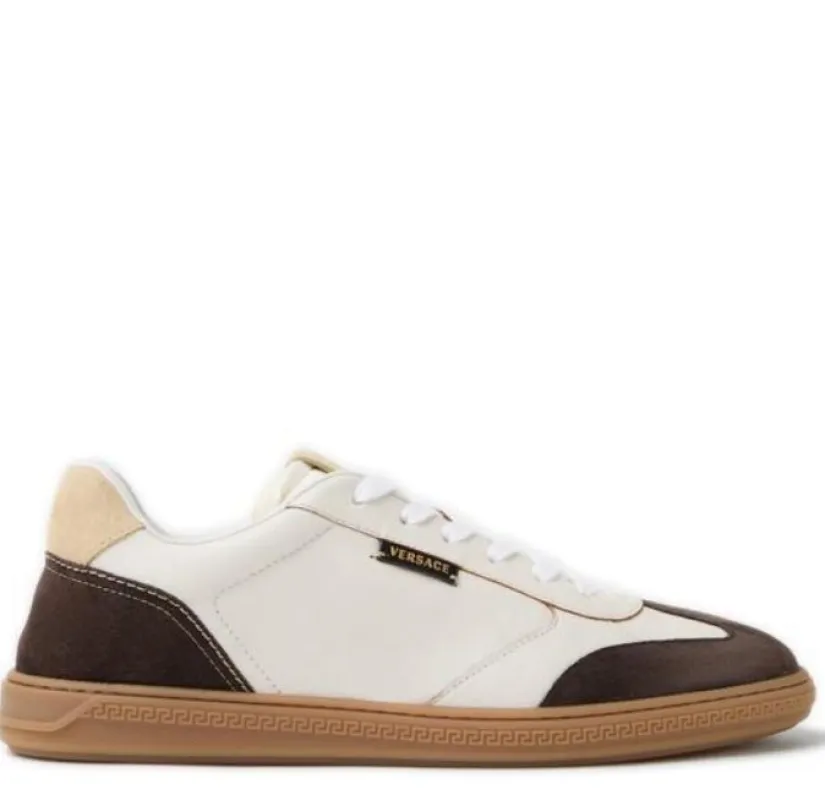Flat Shoes Moka/Bianco made by Versace