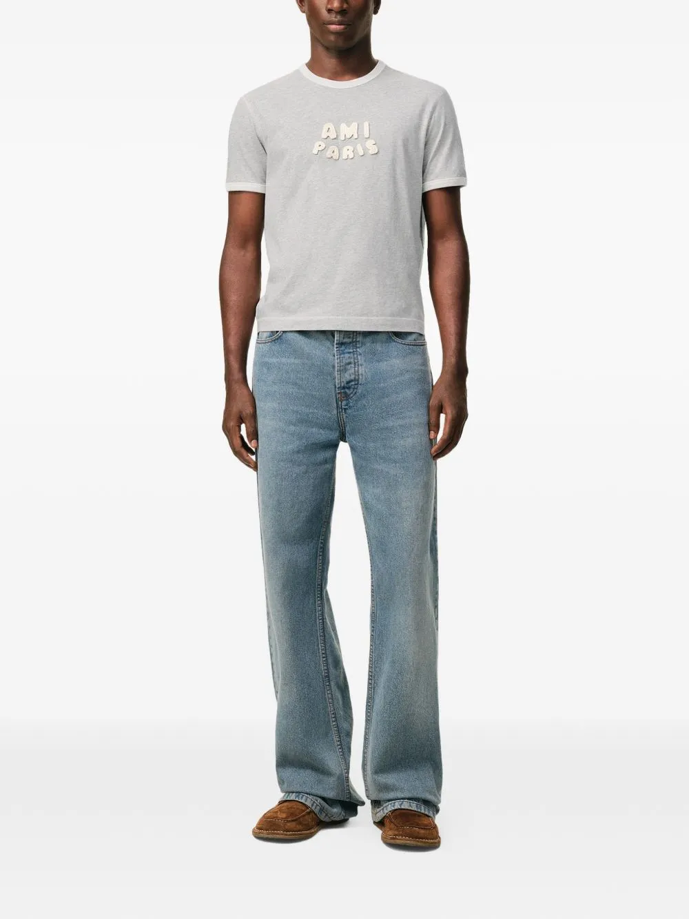 T-Shirts And Polos Gris Chine/Blanc sold by Wanan Luxury product image thumbnail 4