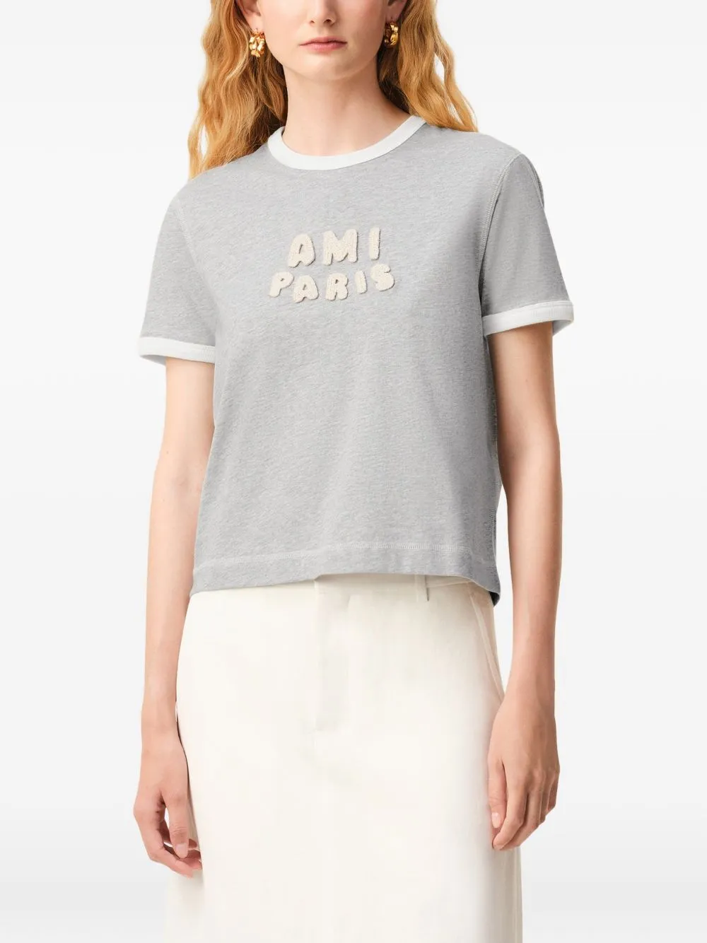 T-Shirts And Polos Gris Chine/Blanc sold by Wanan Luxury product image thumbnail 2