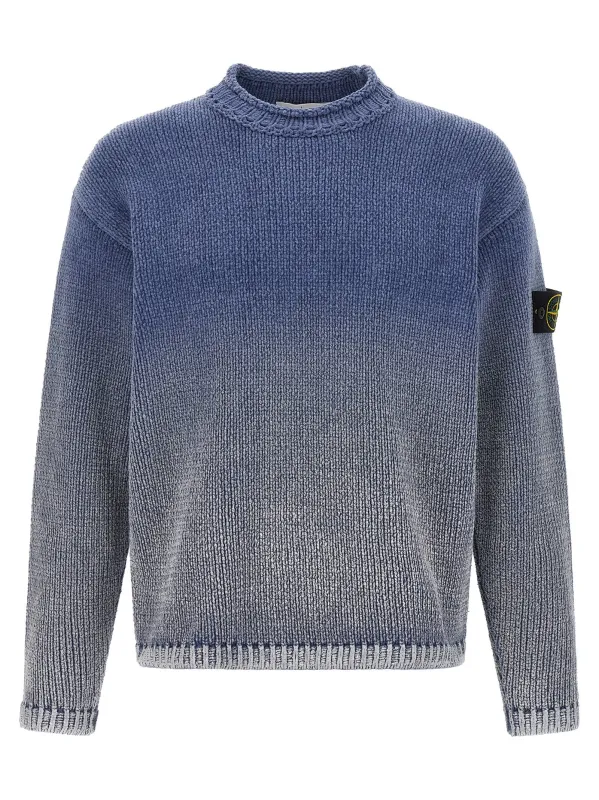 5100003 Sweaters And Cardigans Light Blue made by Stone Island