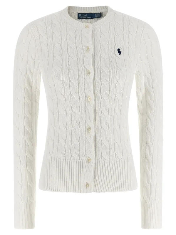 Cotton Cable Cardigan Sweaters And Cardigans White made by Polo by Ralph Lauren