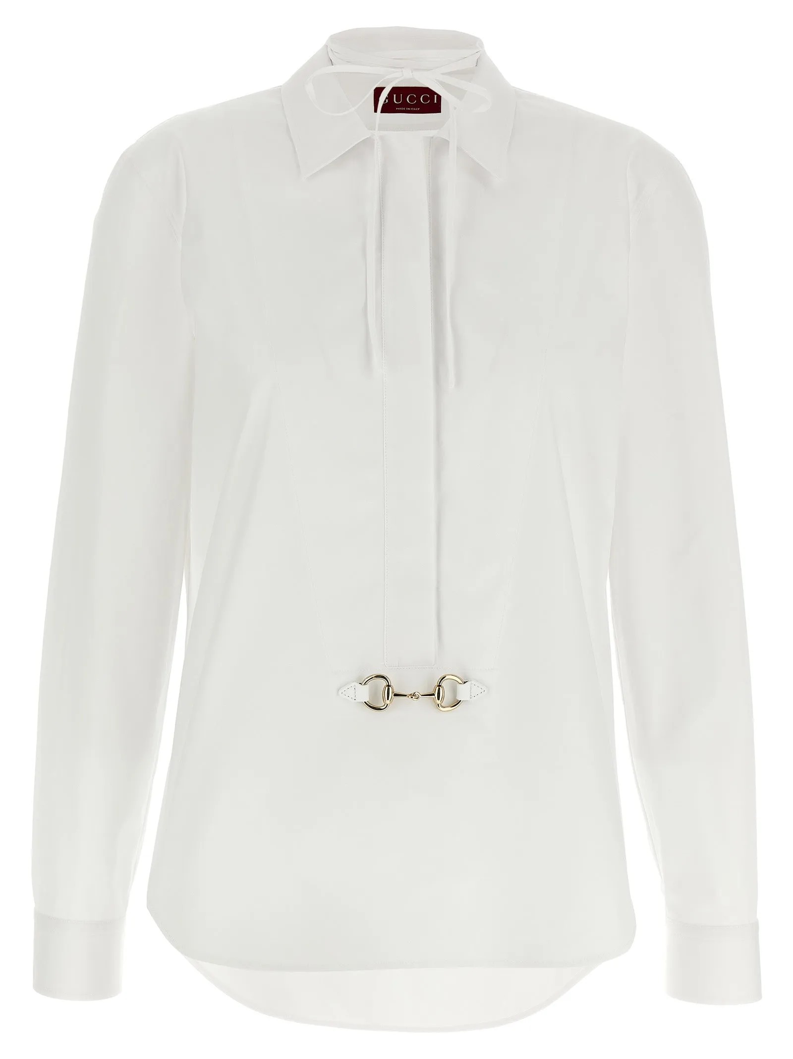 Horsebit Shirt Shirt And Blouse White sold by Wanan Luxury