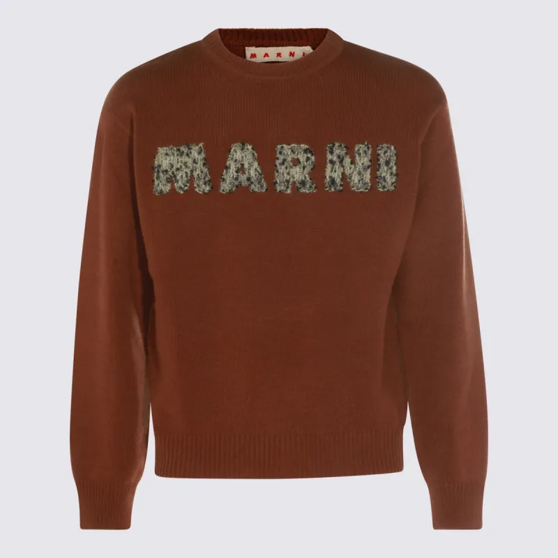 Sweaters Maroon made by Marni