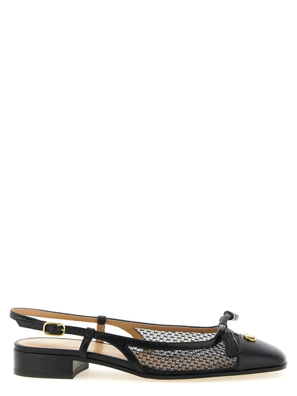 Valet Du Roi Flat Shoes Black made by Valentino Garavani