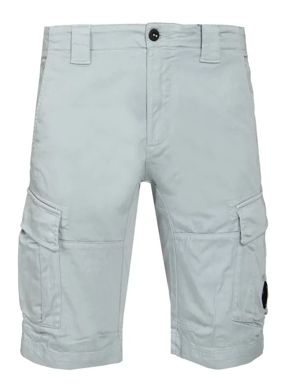 Short Cargo Pants Trousers Light Blue made by C.P. Company
