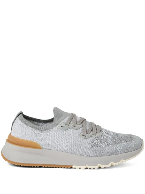 Cotton Knitted Sneakers made by Brunello Cucinelli