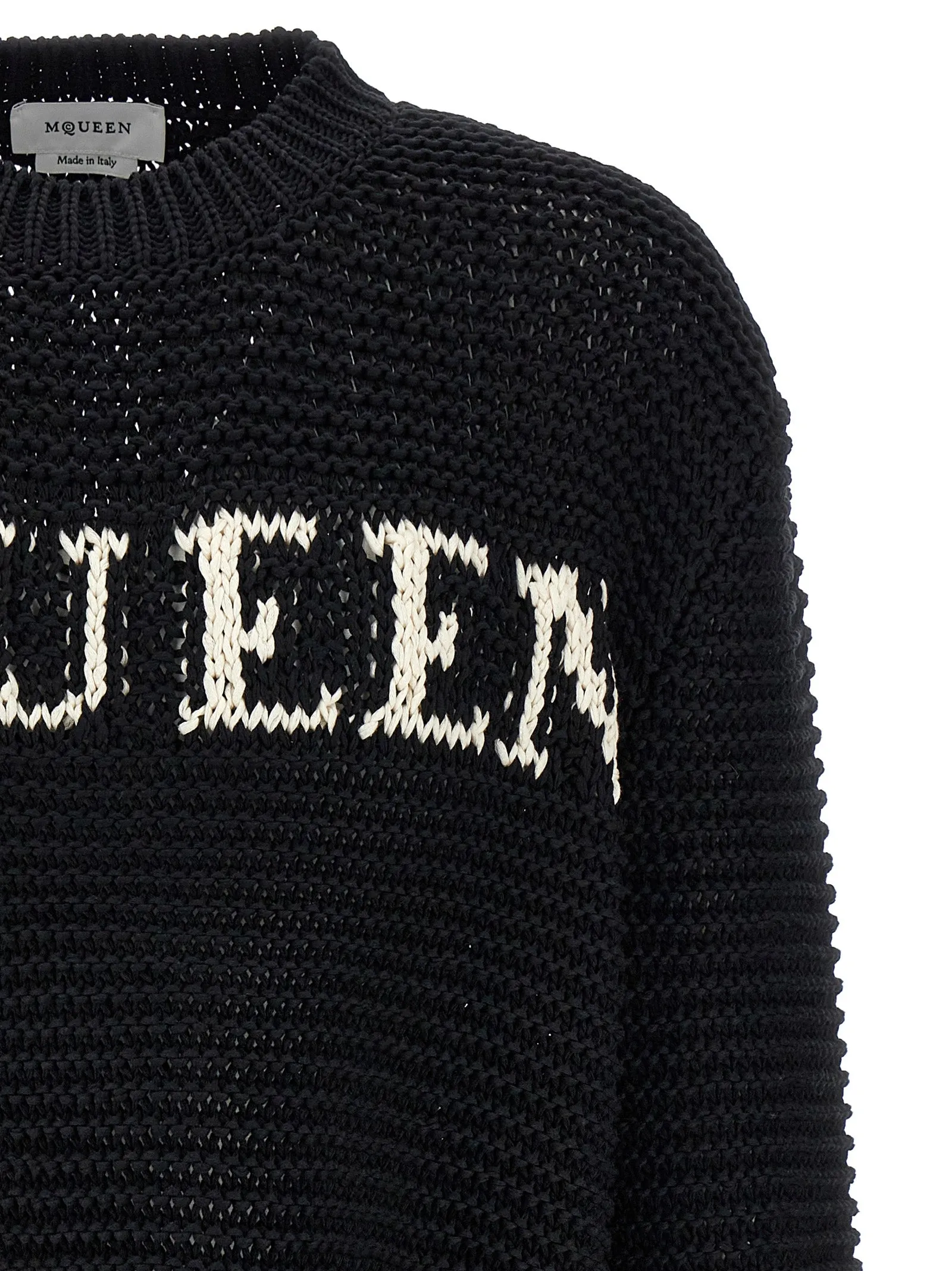 Logo Sweater Sweaters And Cardigans White/Black sold by Wanan Luxury product image thumbnail 3
