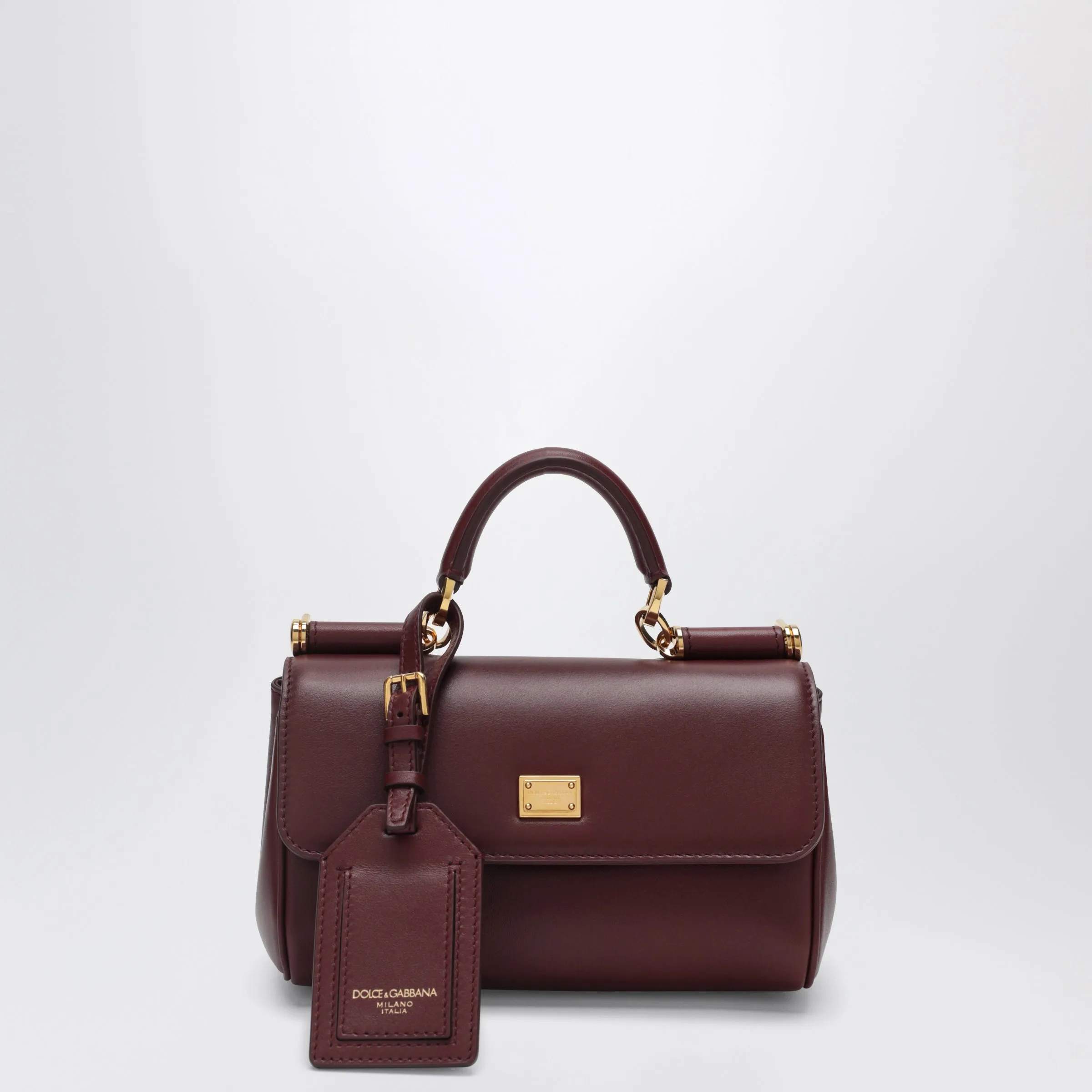 My Sicily Mini Bordeaux Plongé Leather Bag sold by Wanan Luxury