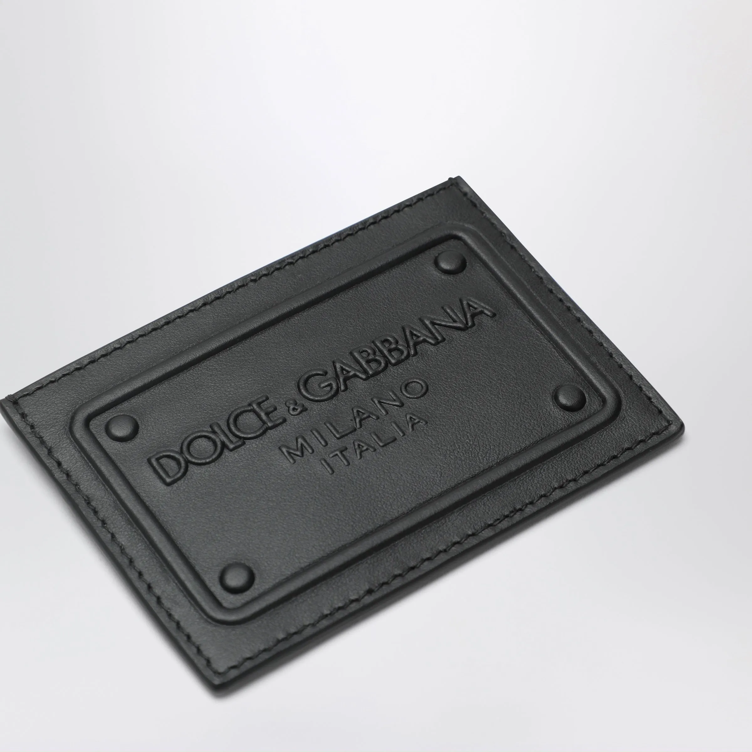 Black Card Holder With Embossed Logo sold by Wanan Luxury product image thumbnail 3