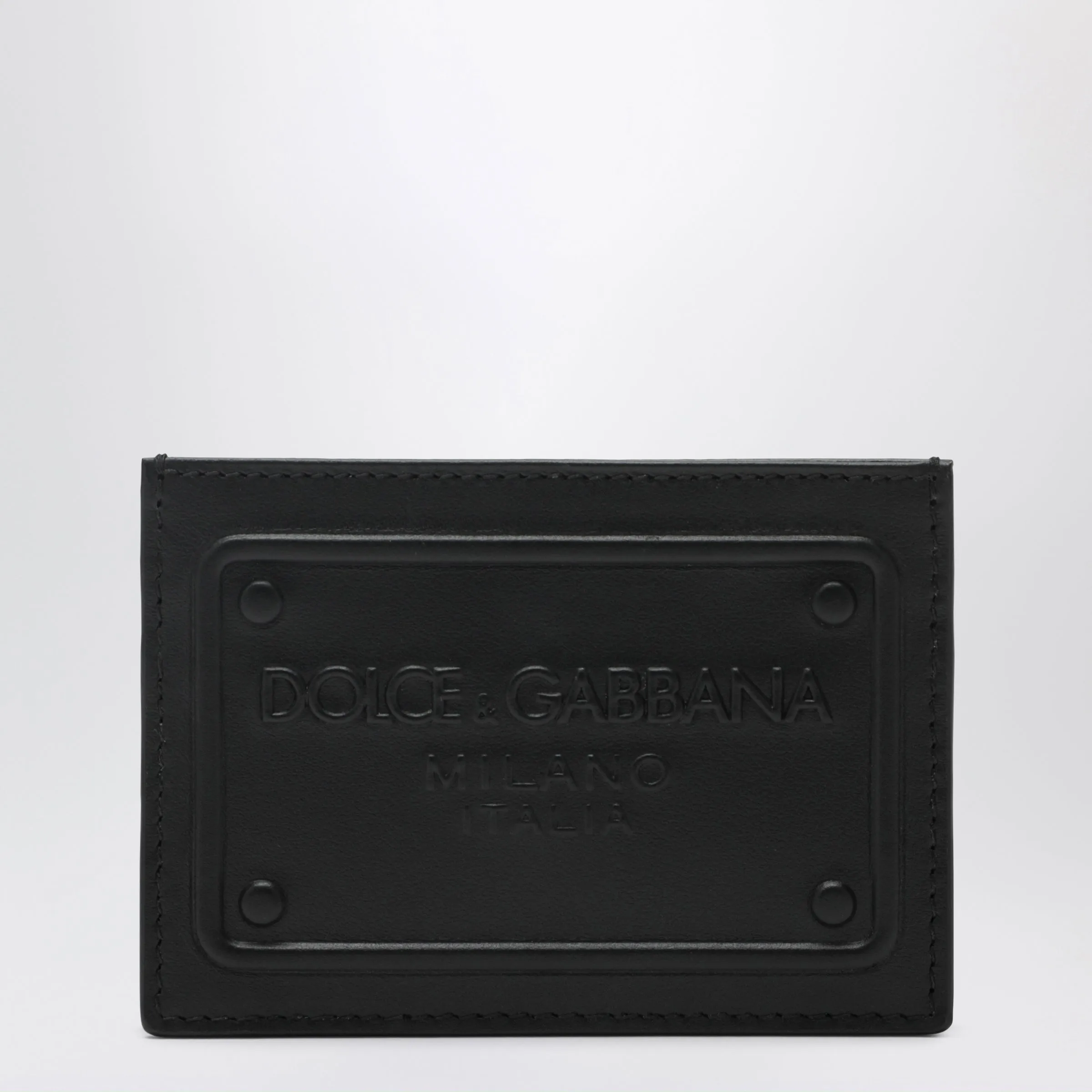 Black Card Holder With Embossed Logo sold by Wanan Luxury