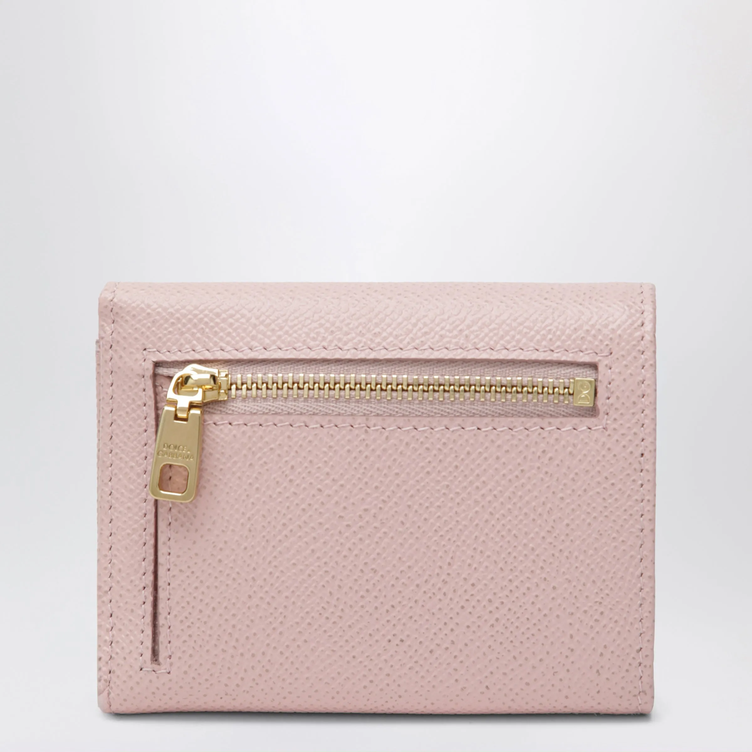 Blush Pink Dauphine Leather French Flap Wallet sold by Wanan Luxury product image thumbnail 2