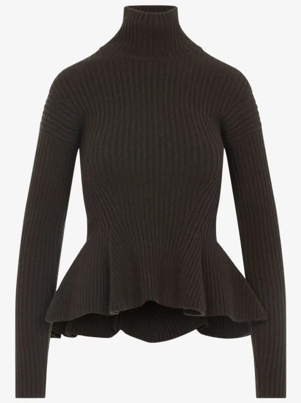 Peplum Turtleneck Sweater made by MaxMara
