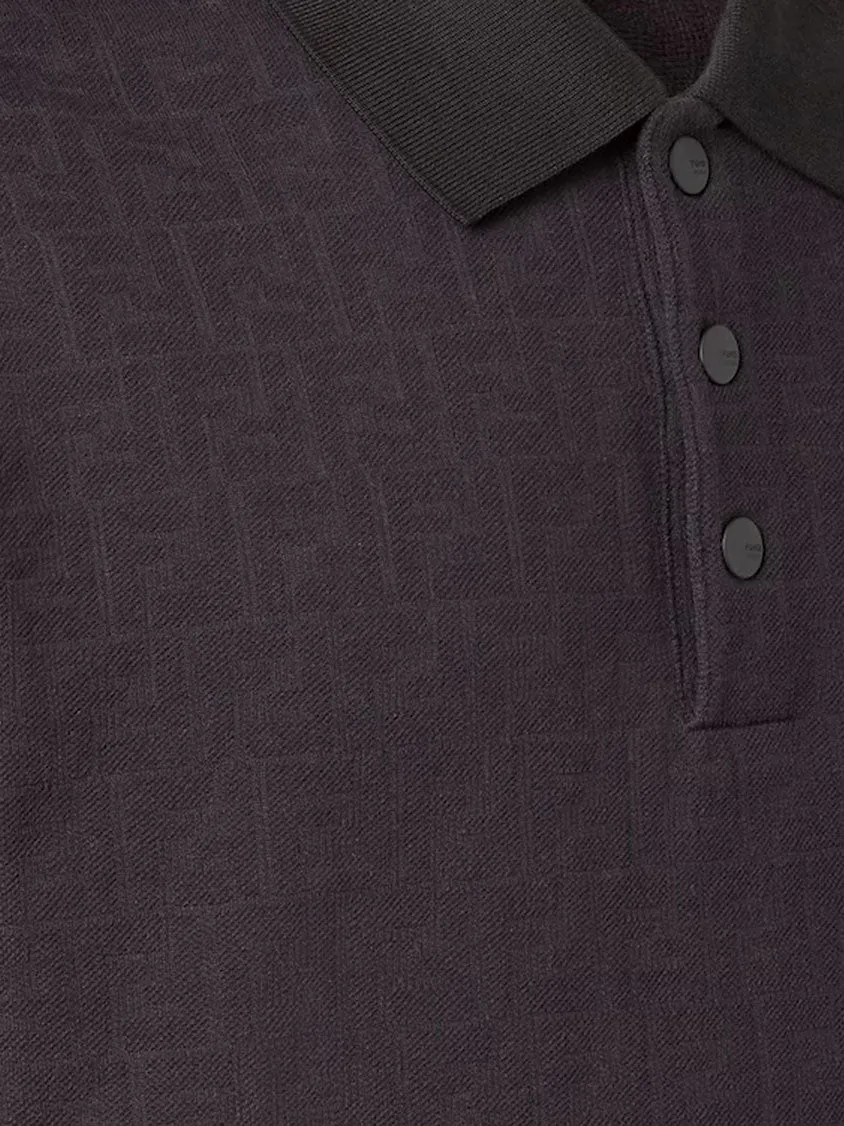Cotton Polo Shirt With Ff Motif sold by Wanan Luxury product image thumbnail 3