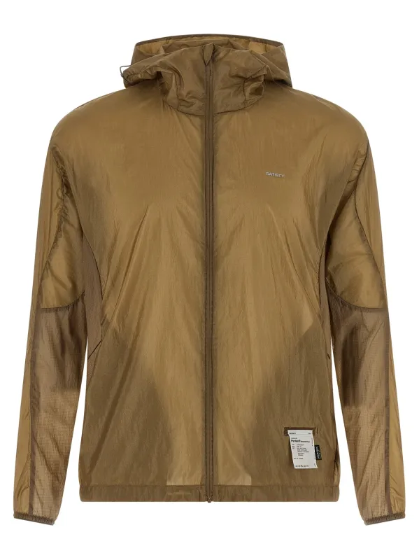 Pertex® Diamond Fuse Puffer Jackets Beige made by Satisfy Running