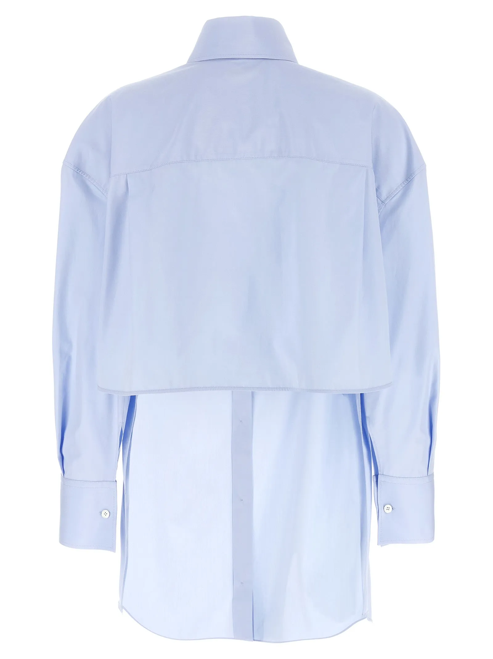 Asymmetric Shirt Shirt And Blouse Light Blue sold by Wanan Luxury product image thumbnail 2
