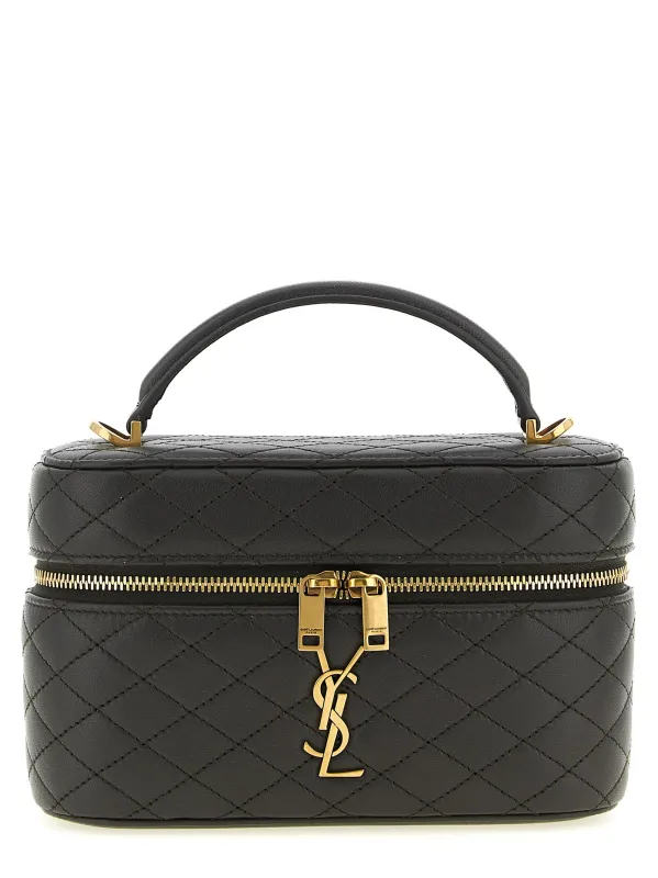 Gaby Vanity Hand Bags Gray made by Yves Saint Laurent