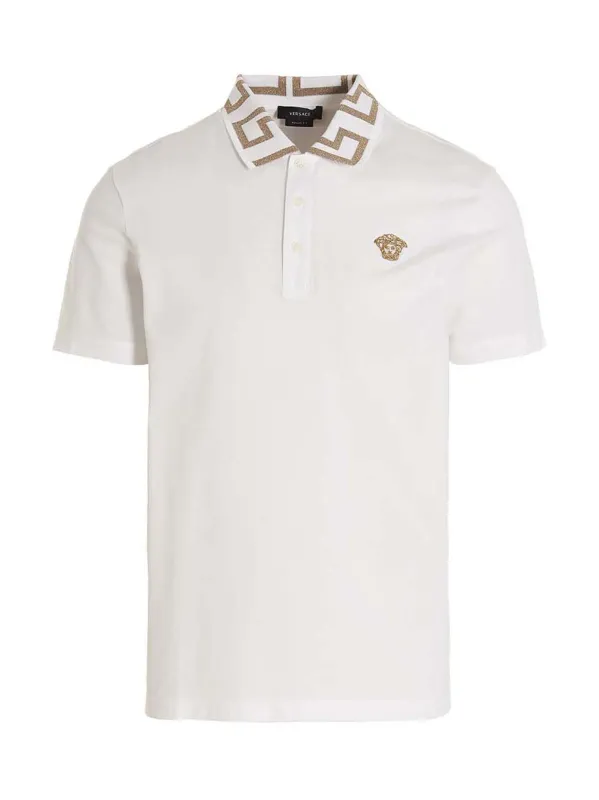 Greca Polo White made by Versace