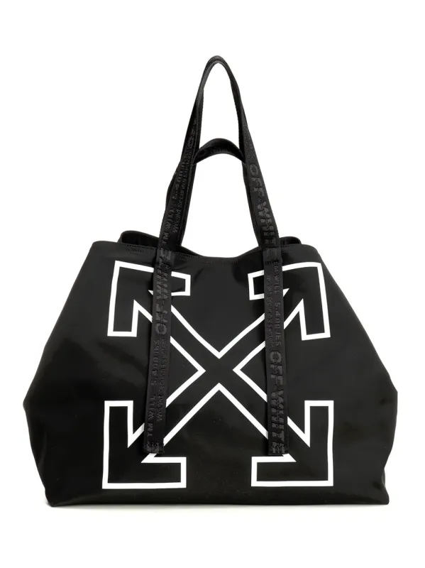 Heritage Day Off Large Tote Bag Handbags Black made by Off-White