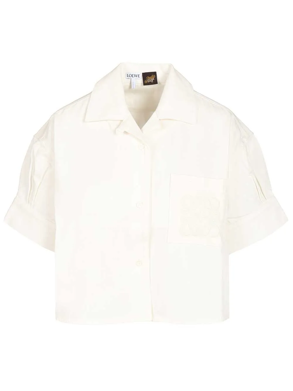 Short-Sleeved Denim Shirt Shirts White sold by Wanan Luxury