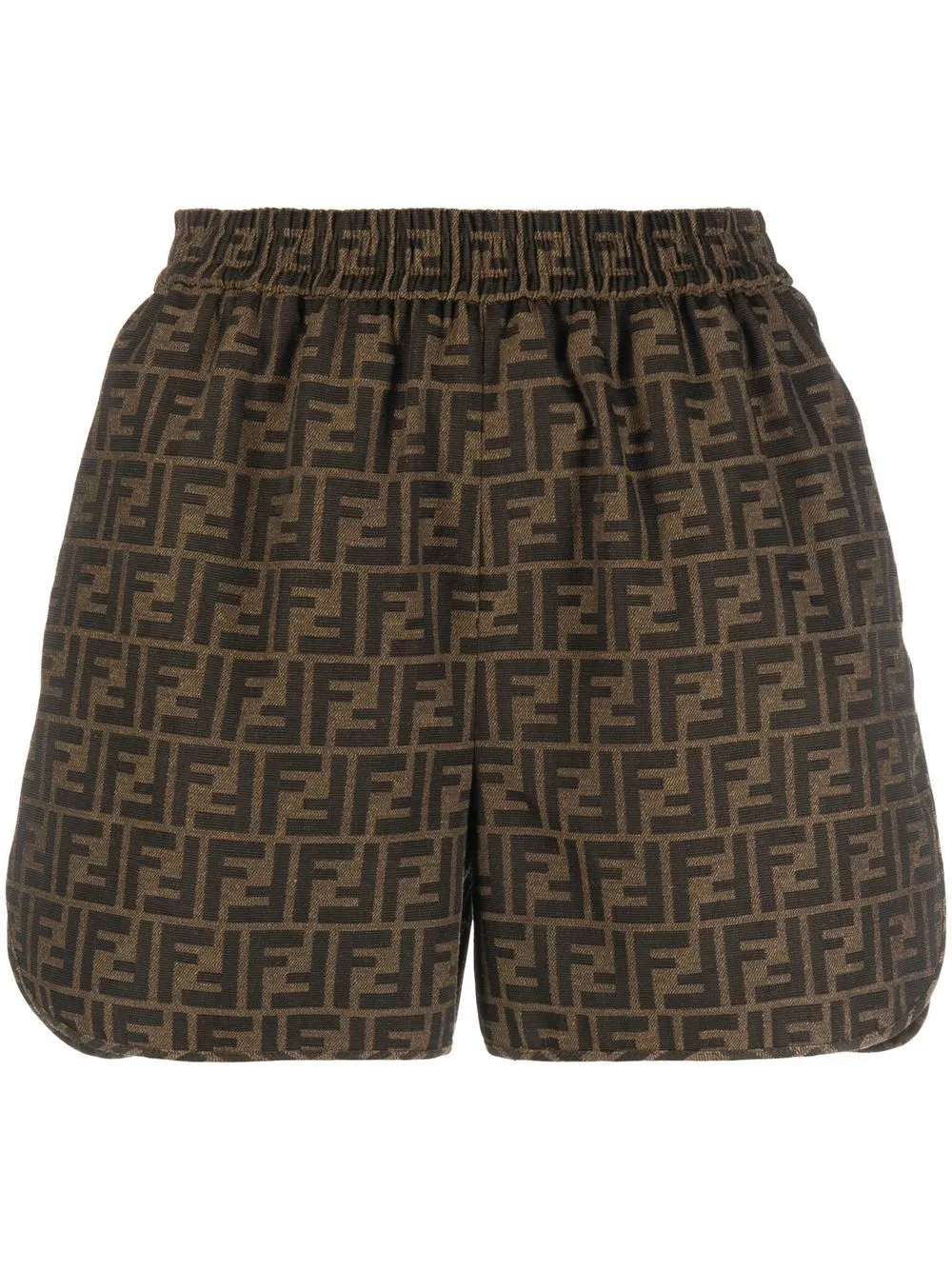 Jacquard Ff Motif Canvas Shorts sold by Wanan Luxury