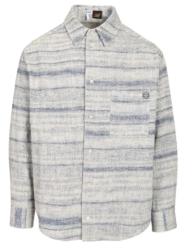 Denim Shirt Shirts Light Blue made by Loewe