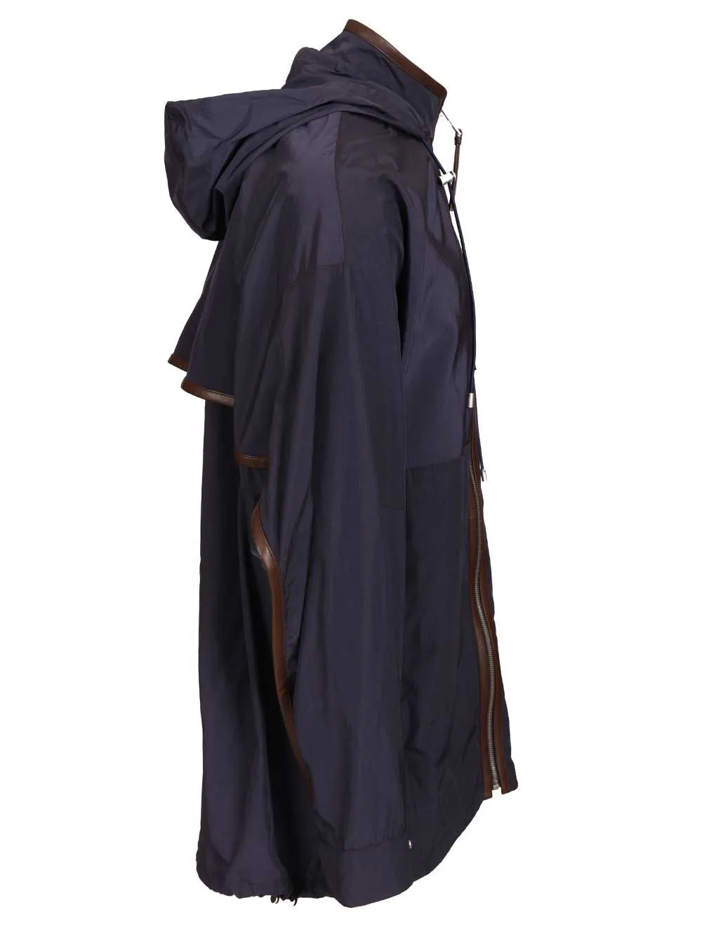 Hooded Jacket In Technical Fabric Jackets Blue sold by Wanan Luxury product image thumbnail 3
