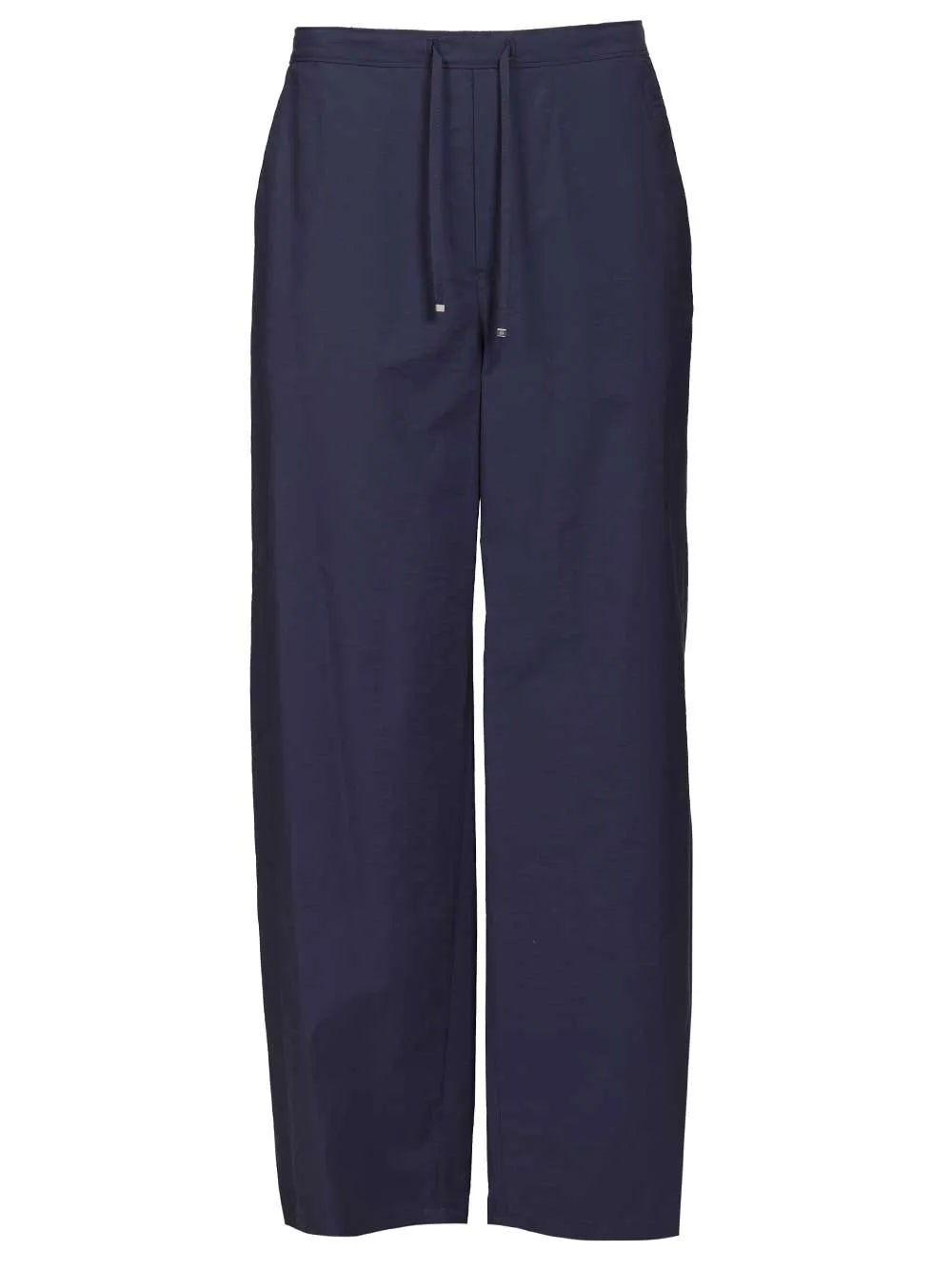 Drawstring In Cotton Blend Trousers Blue sold by Wanan Luxury