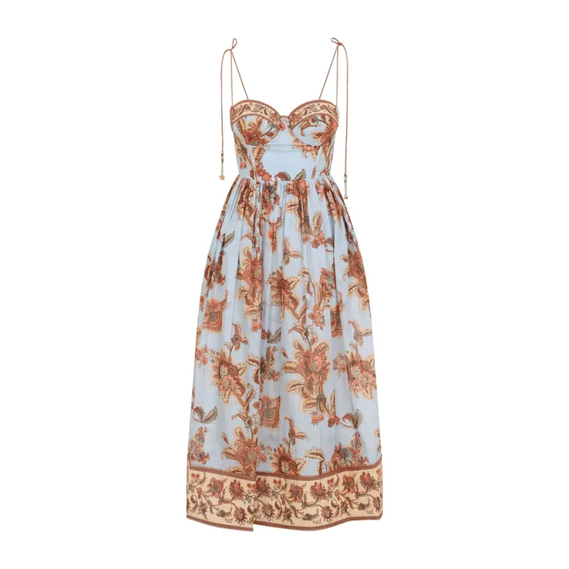 Midi Dresses Blue made by Zimmermann