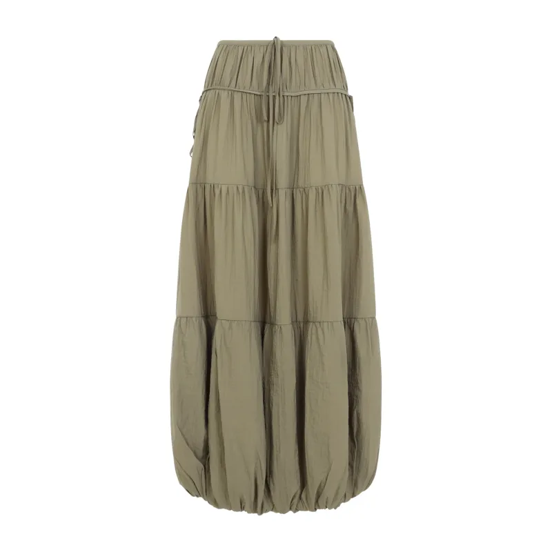 Midi Skirts Green made by CO