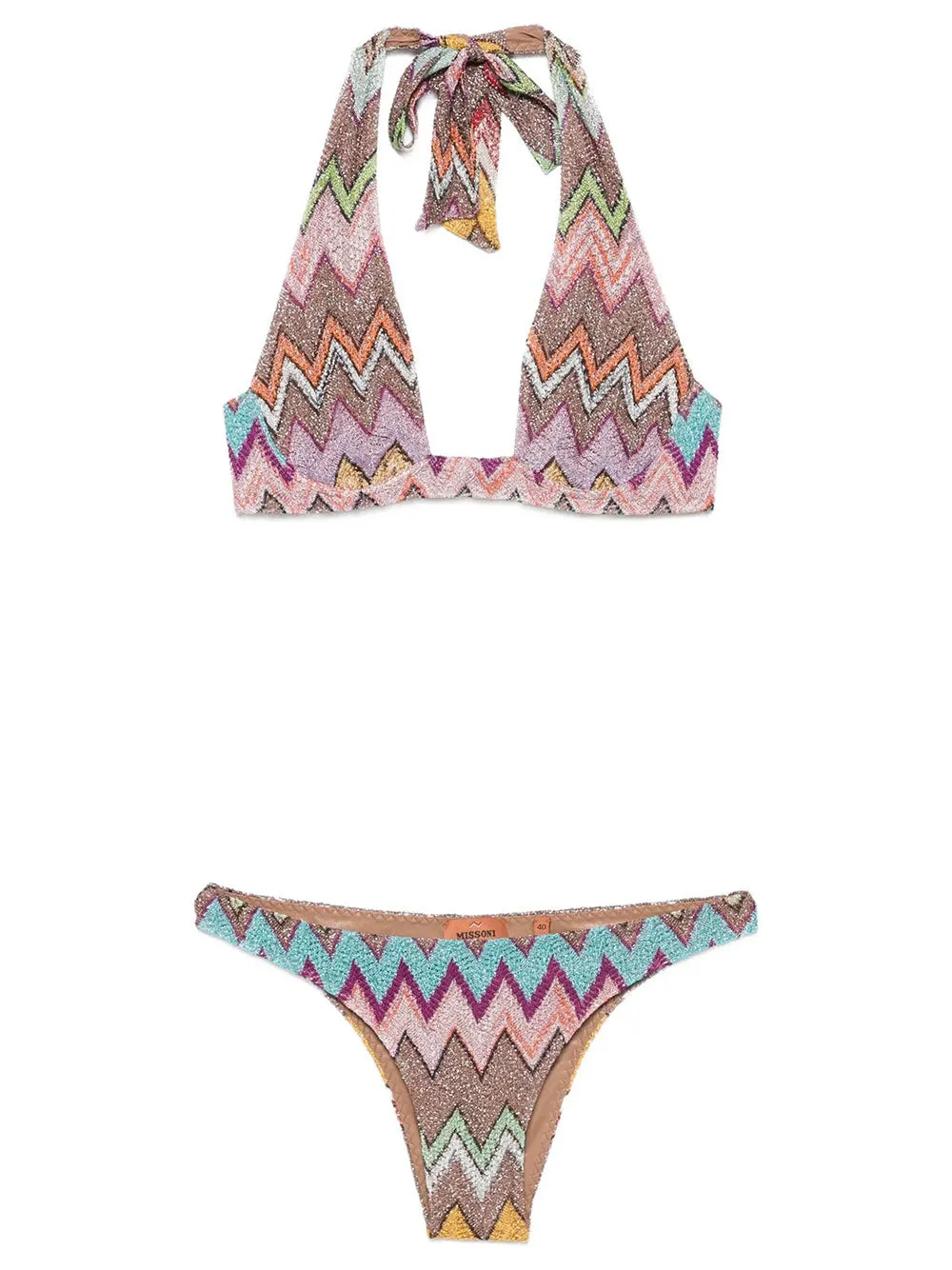 Zig-Zag Pattern Bikini sold by Wanan Luxury