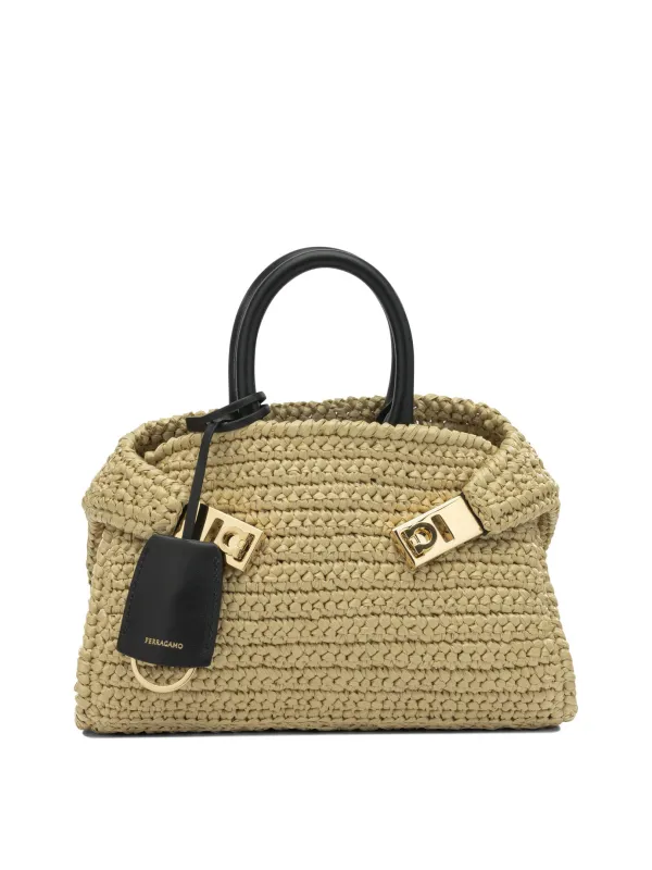 Hug Handbags Beige made by Salvatore Ferragamo