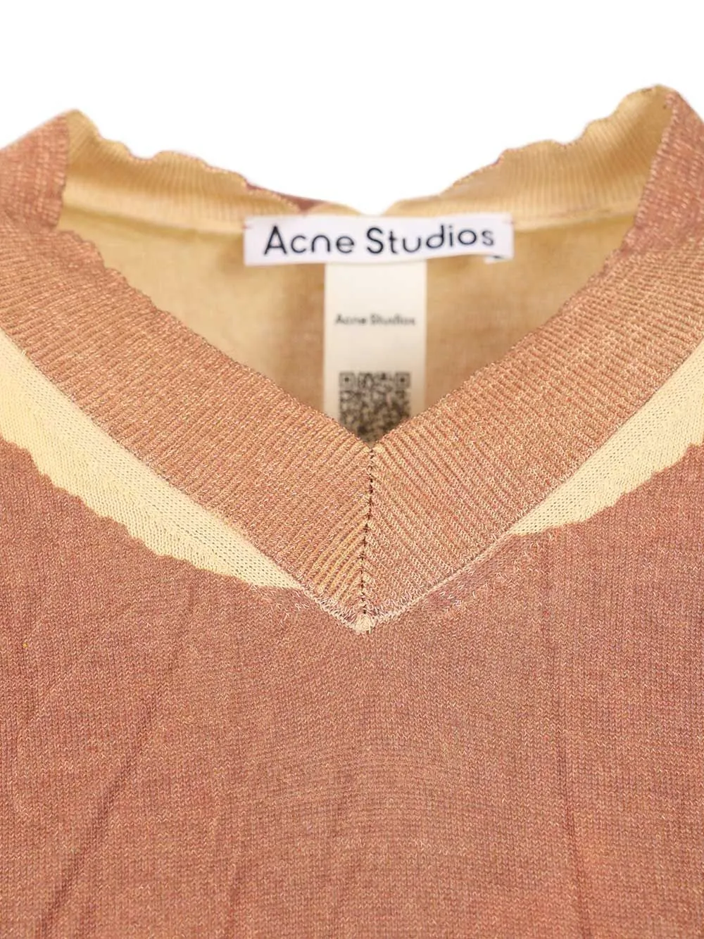 Crumpled V-Neck Sweater Knitwear Rose sold by Wanan Luxury product image thumbnail 5