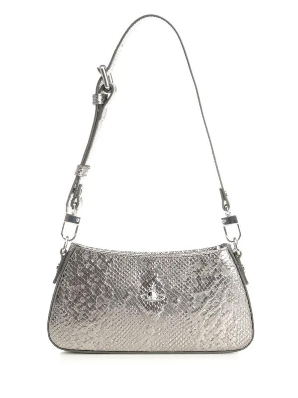 Tasha Shoulder Phone Bag Shoulder Bags Grey made by Vivienne Westwood