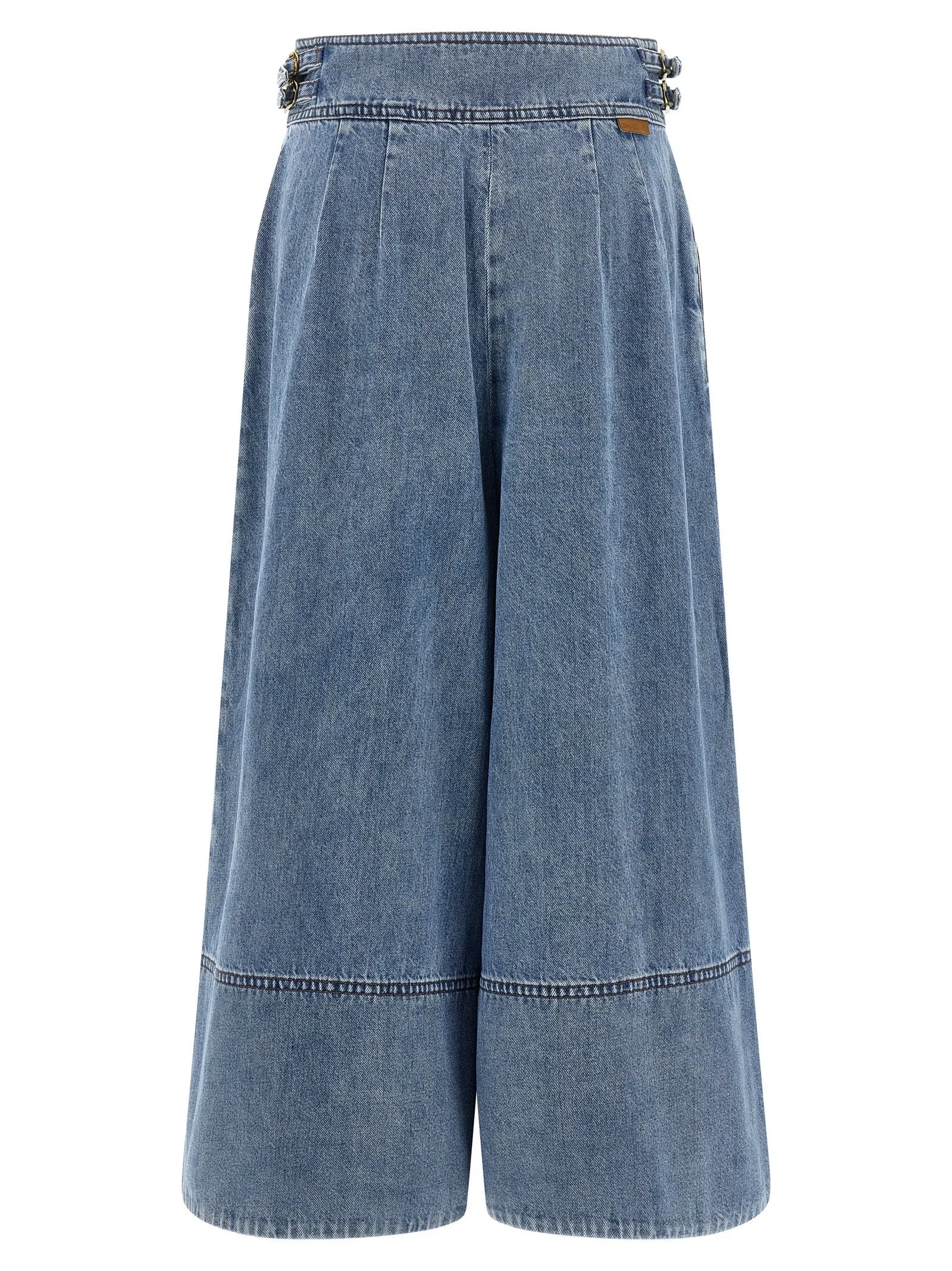 Denim Culotte Jeans Light Blue sold by Wanan Luxury product image thumbnail 2