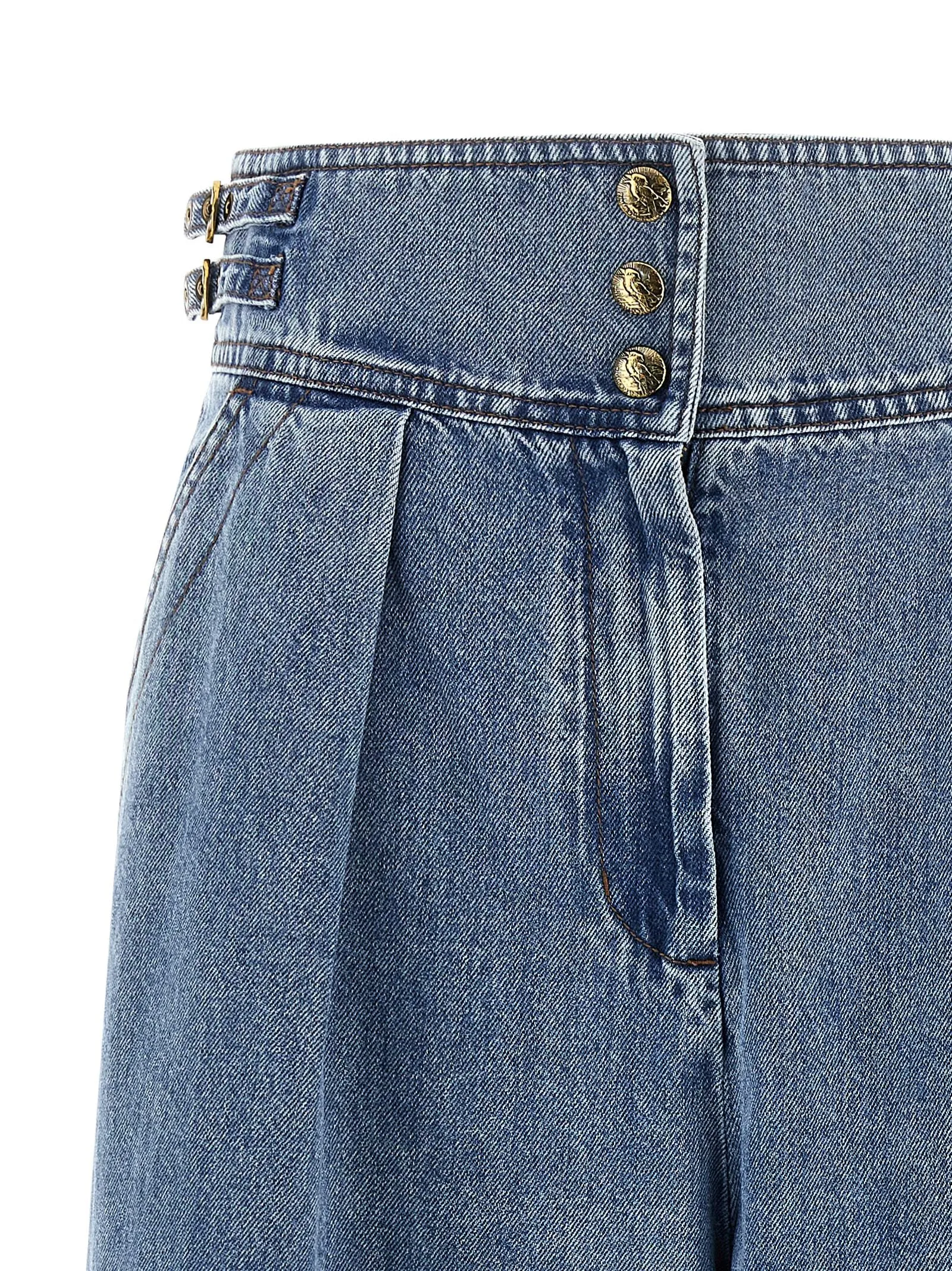Denim Culotte Jeans Light Blue sold by Wanan Luxury product image thumbnail 3