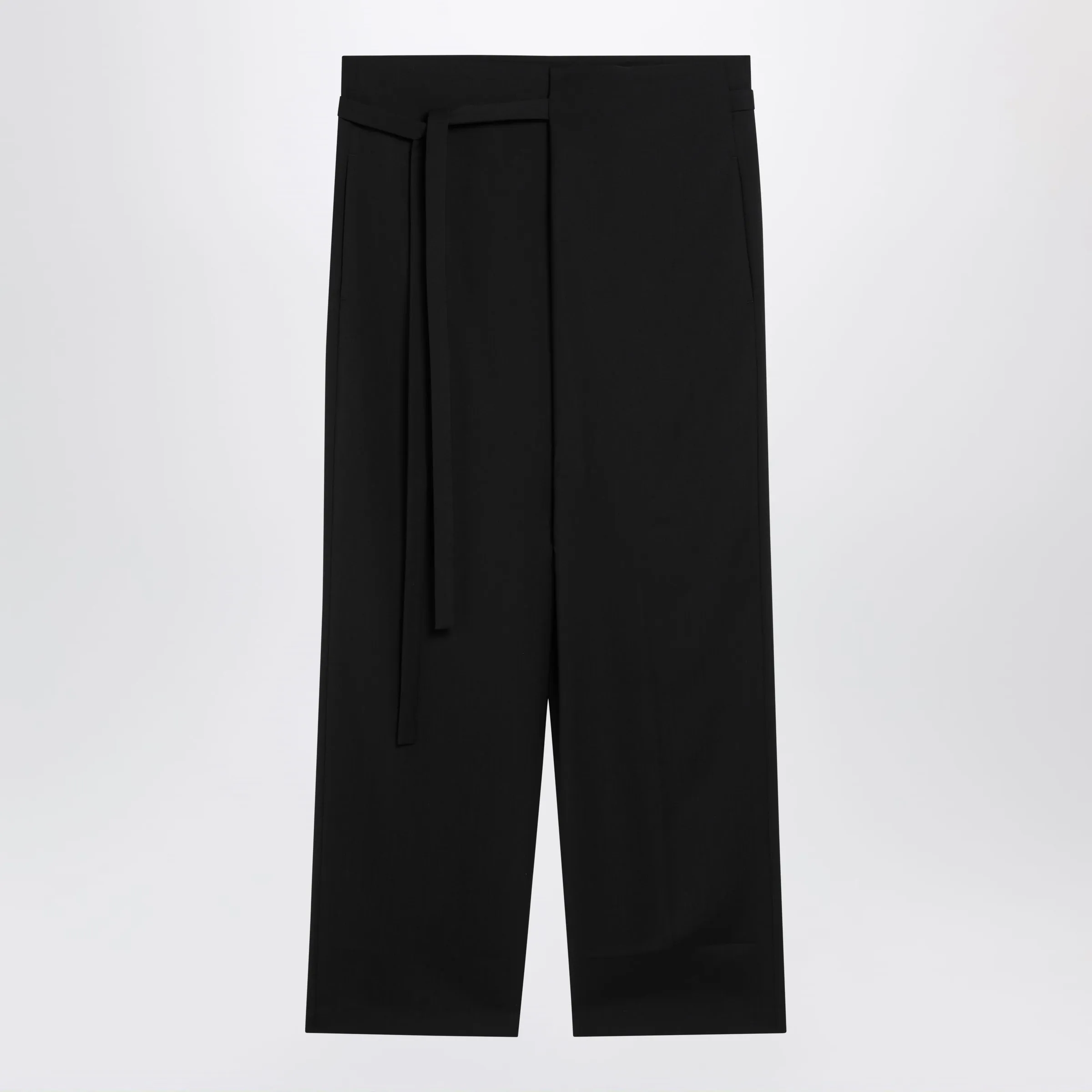 Black Wool Trousers sold by Wanan Luxury