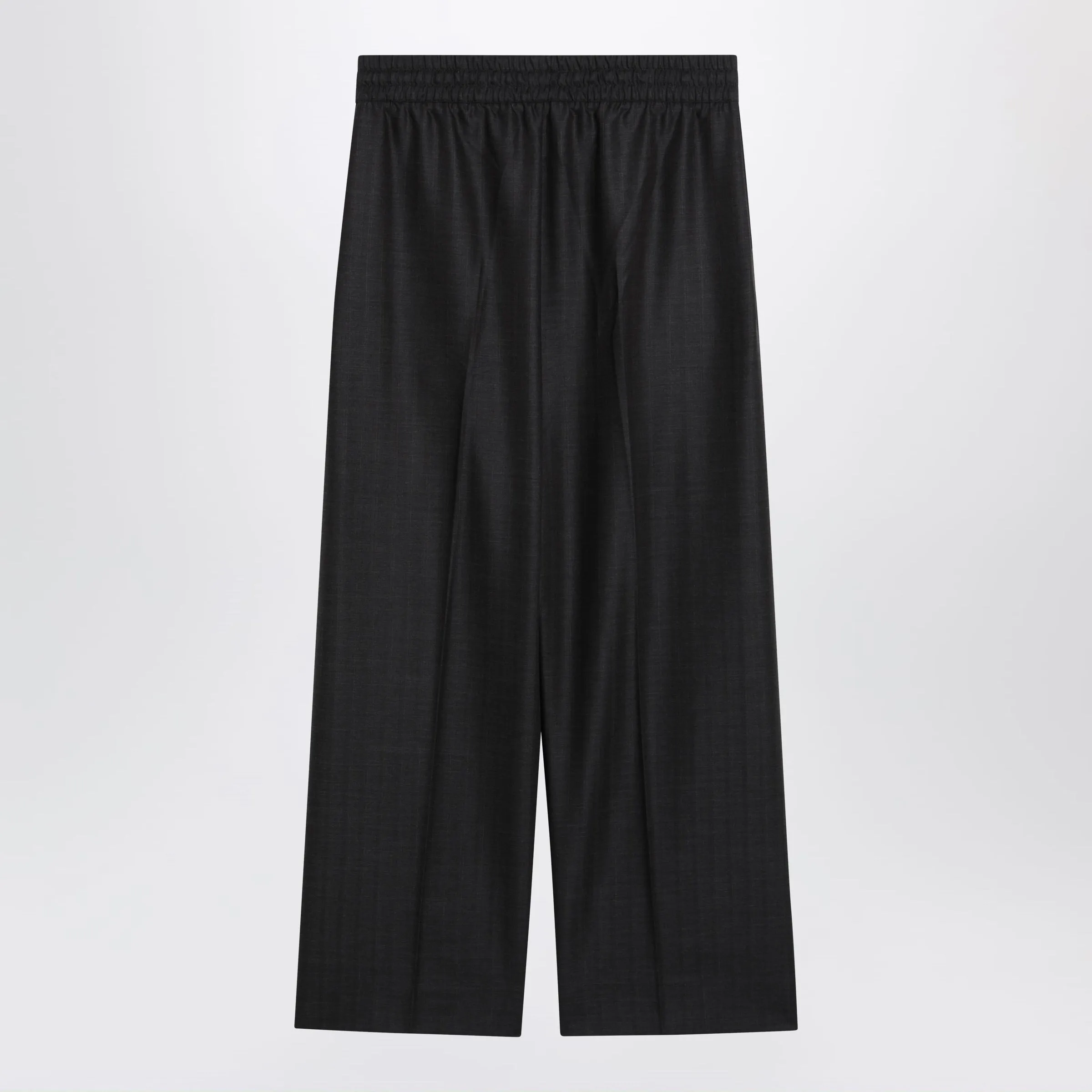 Dark Grey Wide-Leg Wool Trousers sold by Wanan Luxury product image thumbnail 2