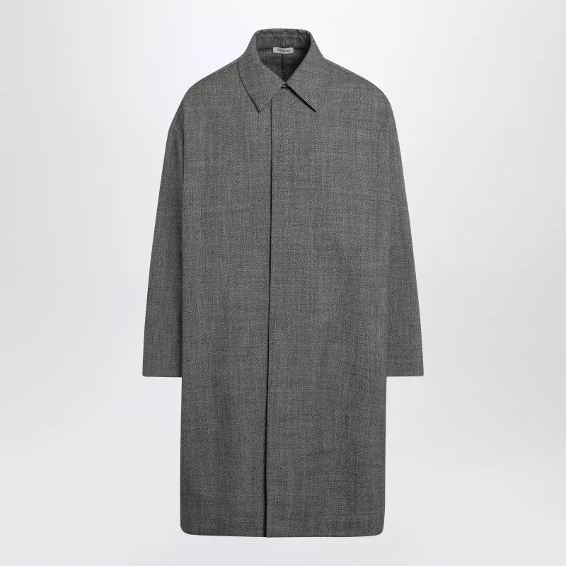 Relaxed Trench Coat In Mouliné Wool made by Fear of God