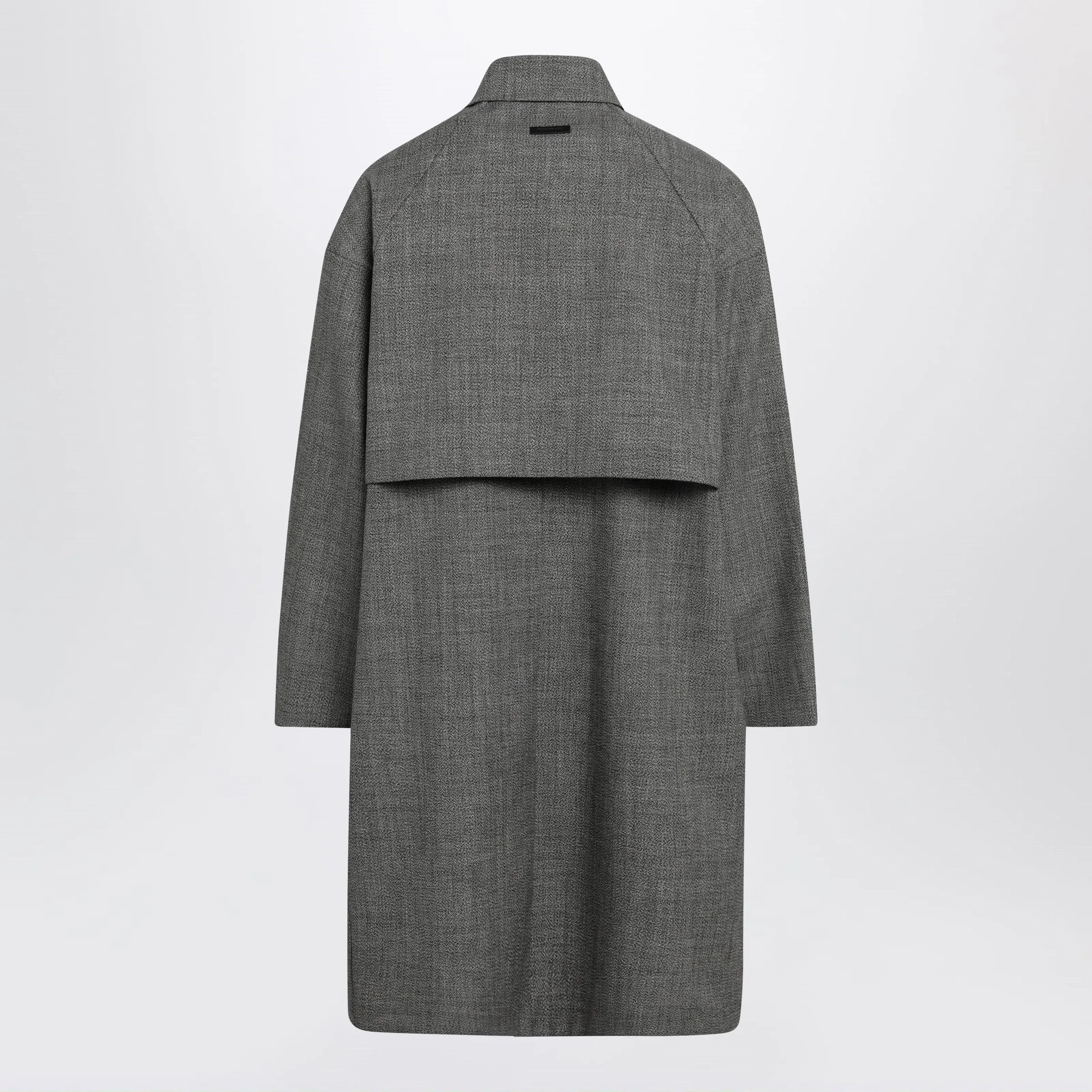 Relaxed Trench Coat In Mouliné Wool sold by Wanan Luxury product image thumbnail 2