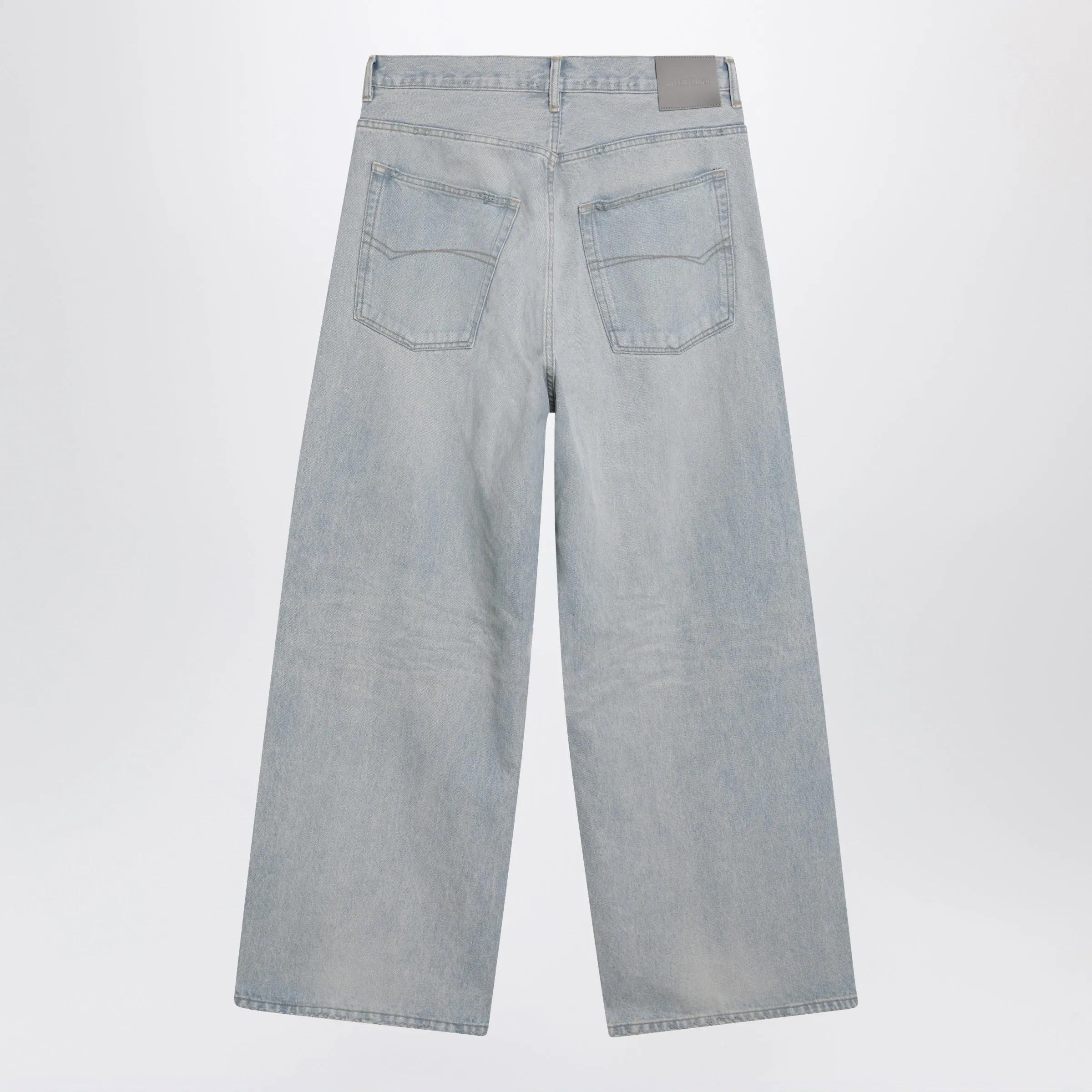 Light Blue Wide-Leg Denim Jeans sold by Wanan Luxury product image thumbnail 2