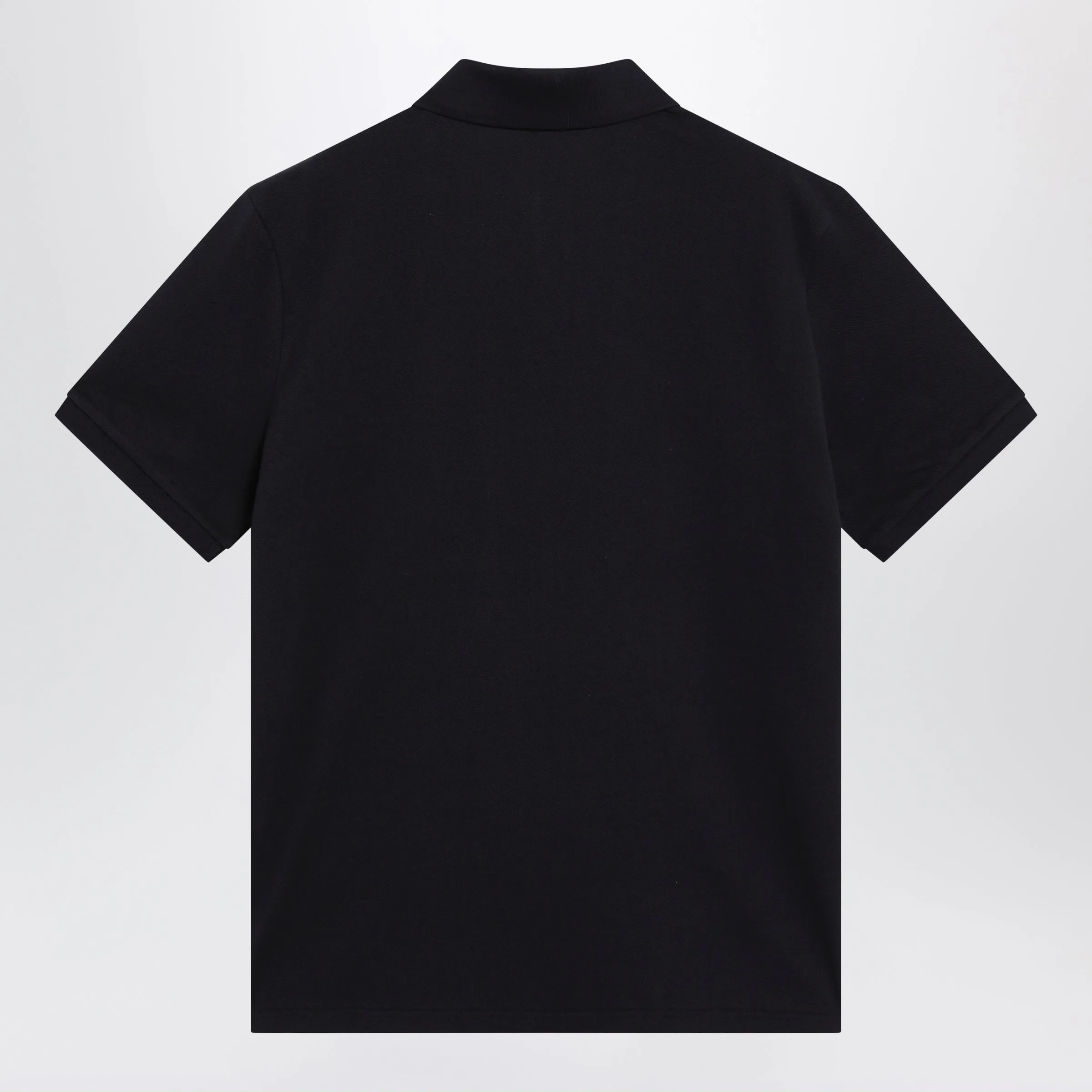 Blue Cotton Polo Shirt With Triple Crest Logo Patch sold by Wanan Luxury product image thumbnail 2