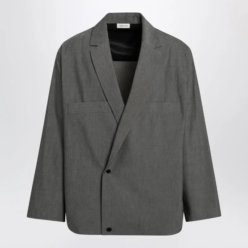 Double-Breasted Overshirt In Wool Blend made by Fear of God