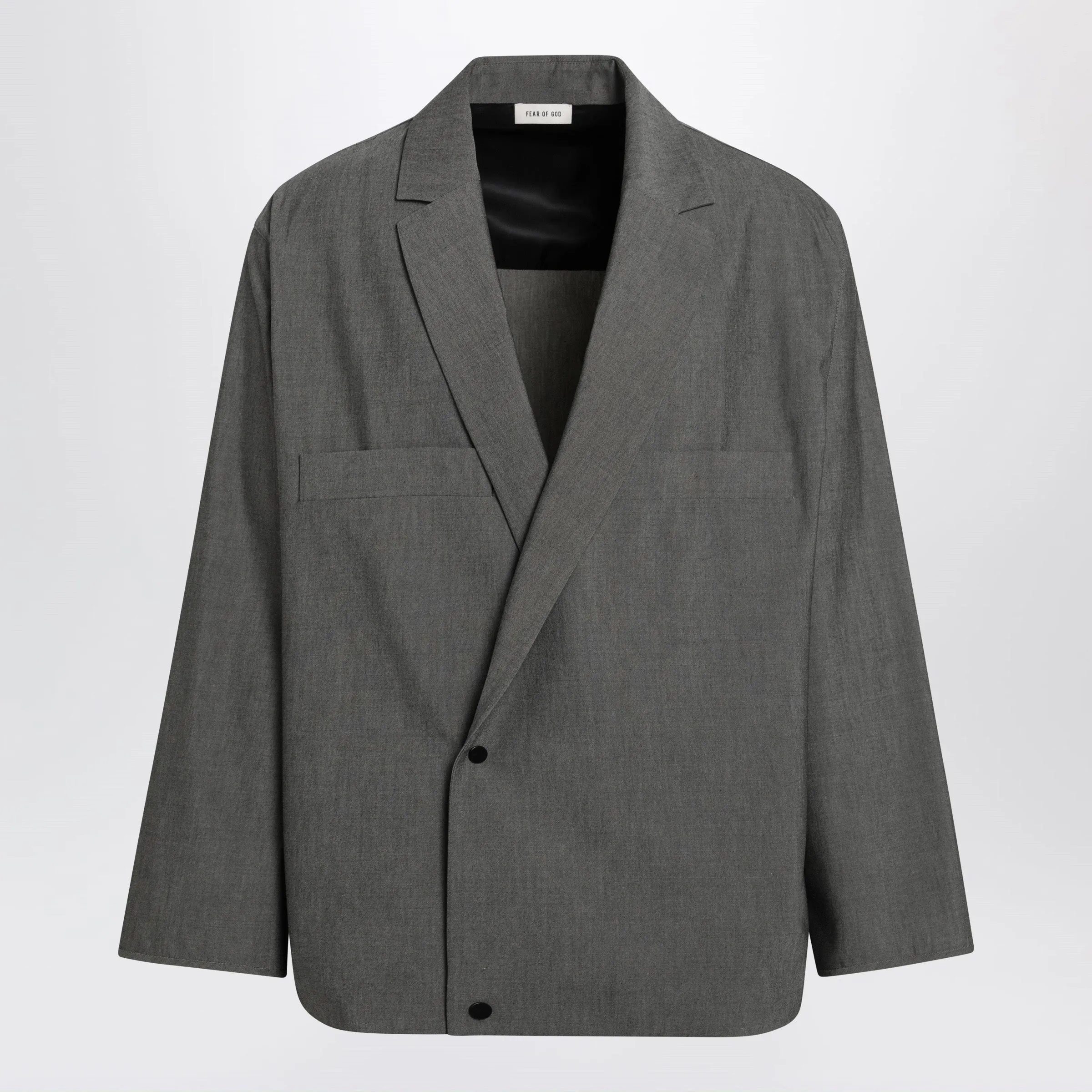 Double-Breasted Overshirt In Wool Blend sold by Wanan Luxury