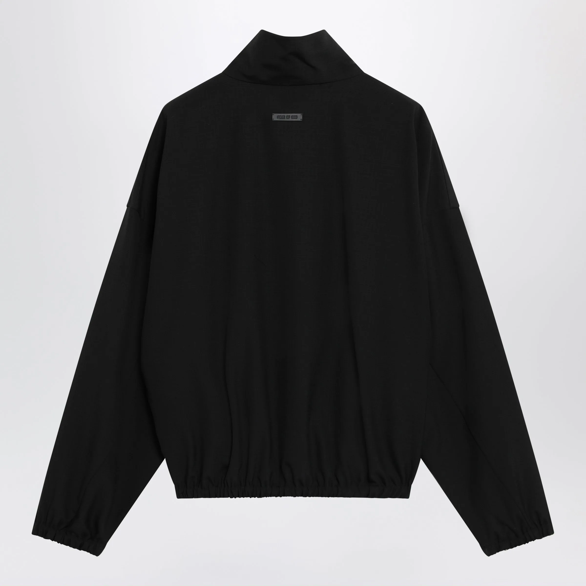 Black Ripstop Wool Jacket With Black Half Zip sold by Wanan Luxury product image thumbnail 2